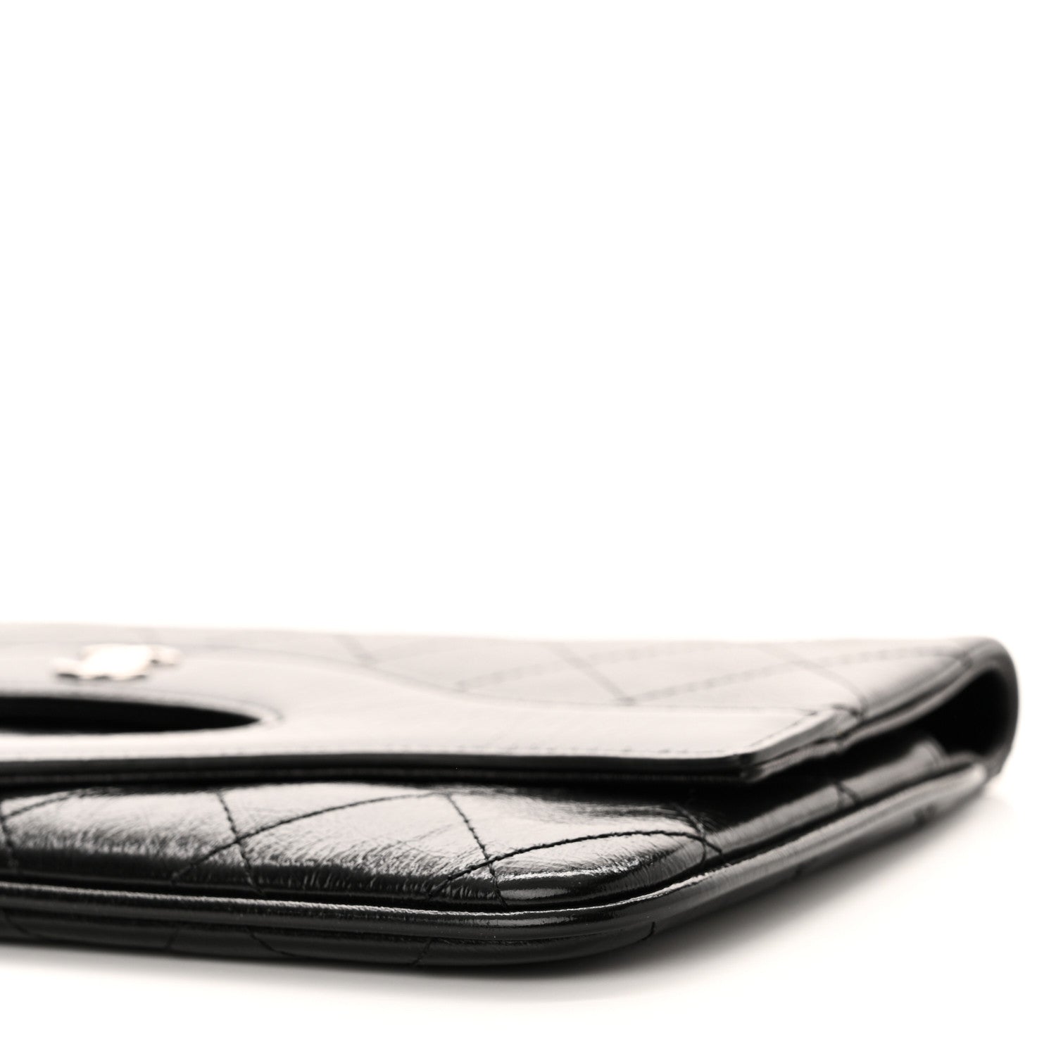 Chanel Aged Calfskin Quilted Small 31 Pouch Black 10 of 12
