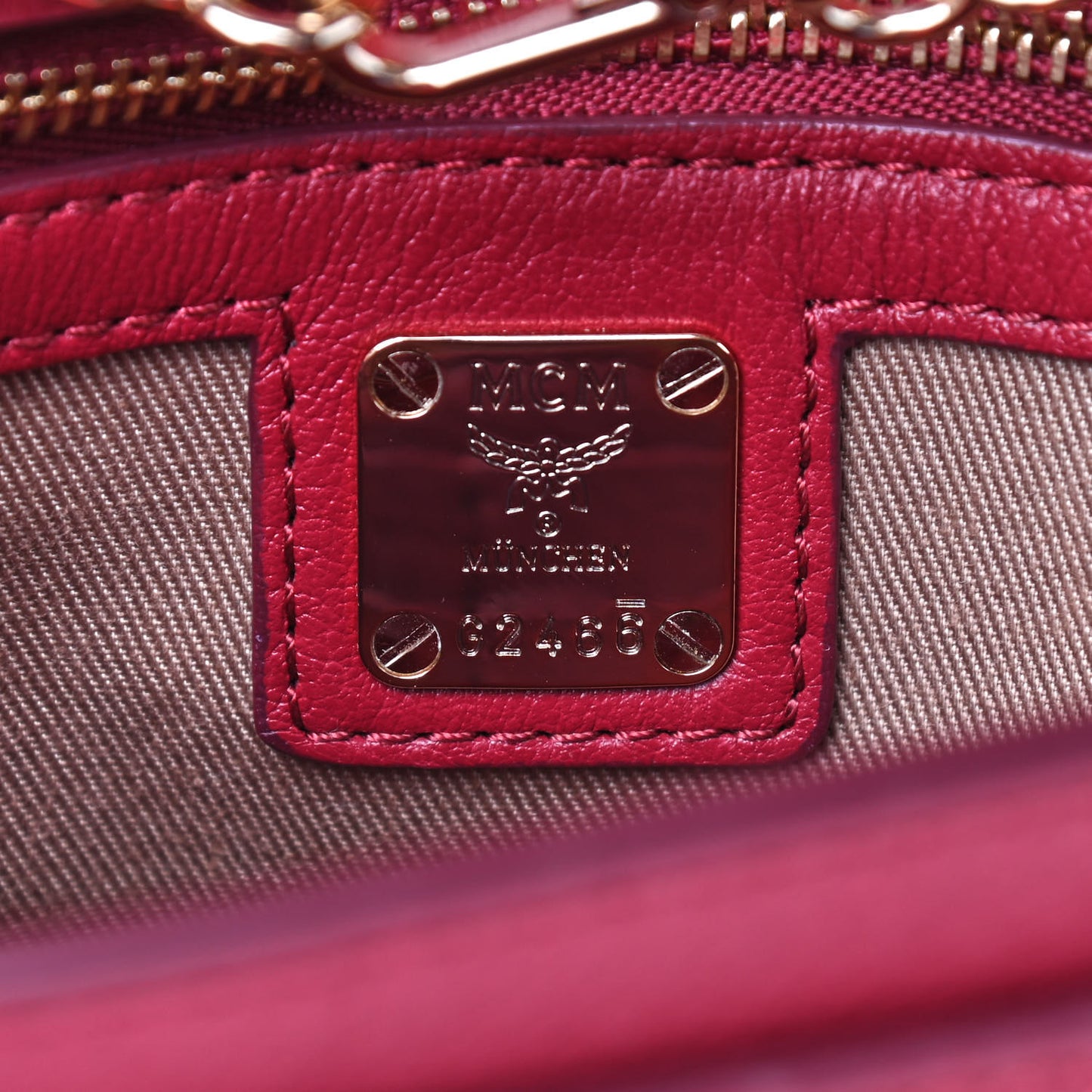 Calfskin Ottomar Monogram Medium Millie Crossbody Bag Ruby Red
