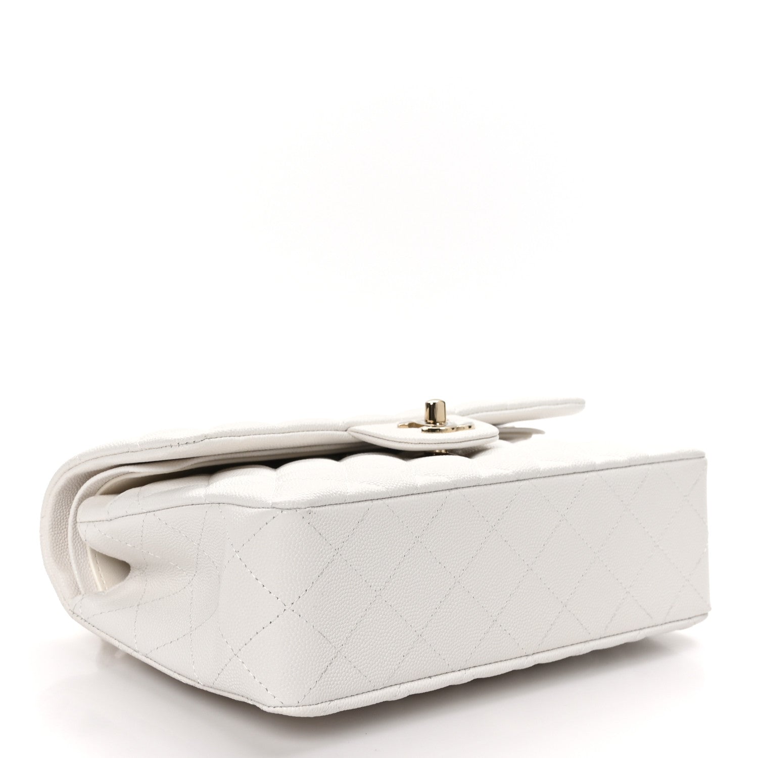 Chanel Caviar Quilted Small Double Flap White 4 of 10