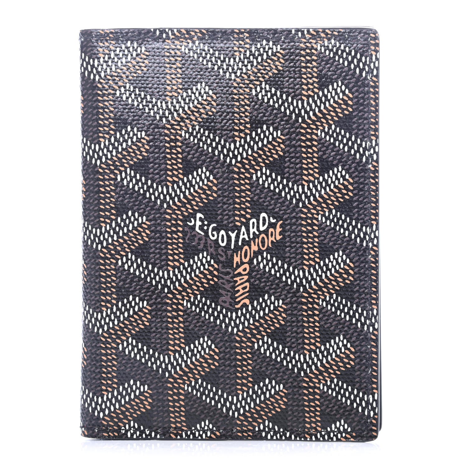 Goyard Goyardine Saint Marc Folding Card Case Black 1 of 4