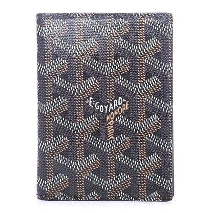 Goyard Goyardine Saint Marc Folding Card Case Black 1 of 4