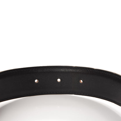 Hermes Box Togo 32mm H Belt 85 Black Orange 8 of 8