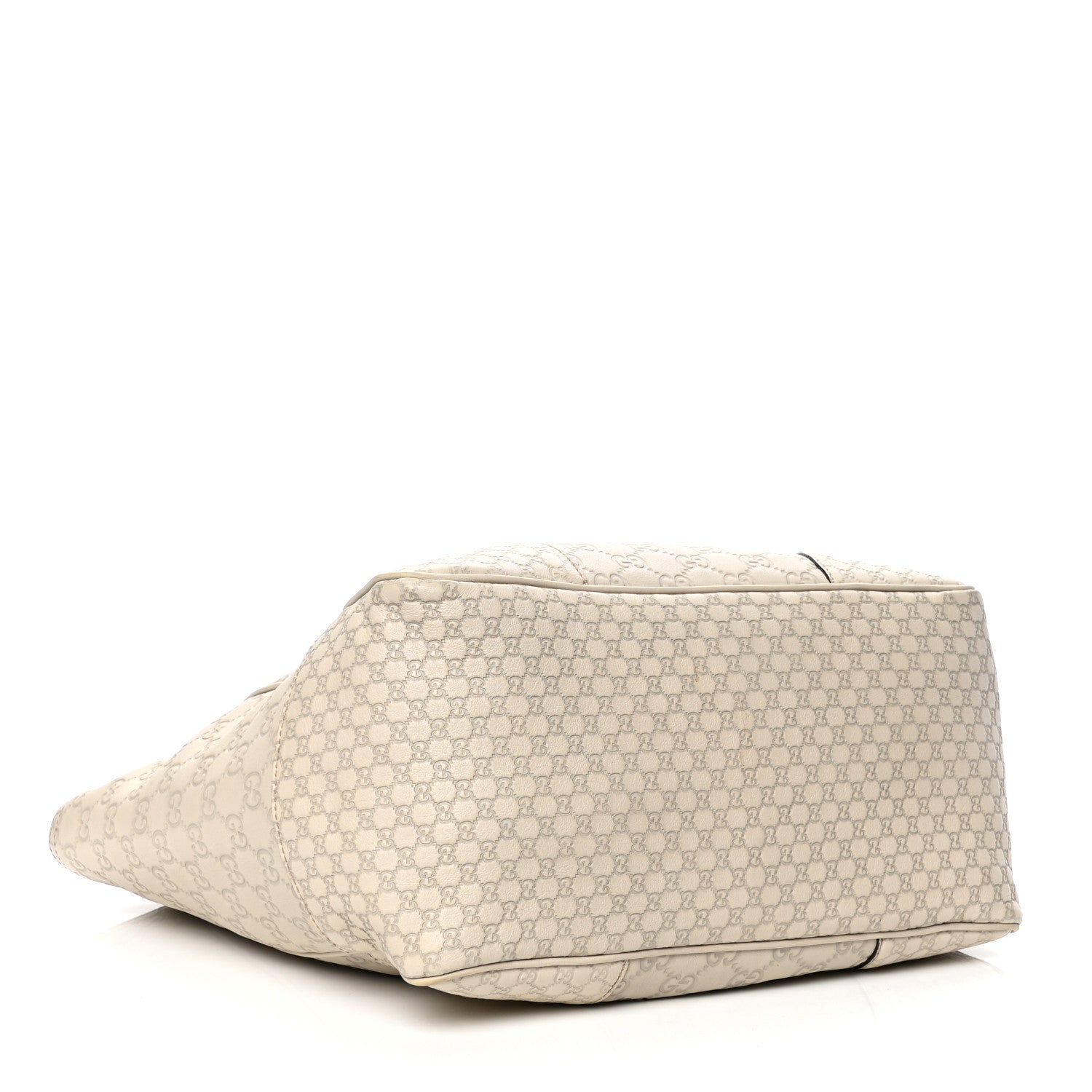 Gucci Guccissima Medium Bree Zippered Tote Off White 3 of 6