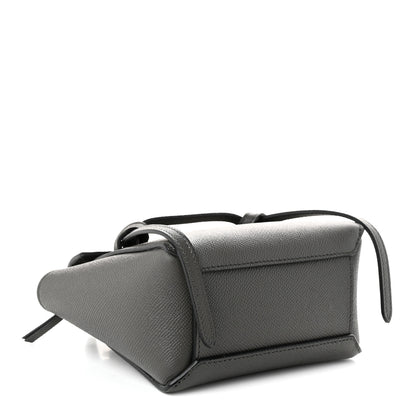 Celine Grained Calfskin Nano Belt Bag Grey 3 of 9