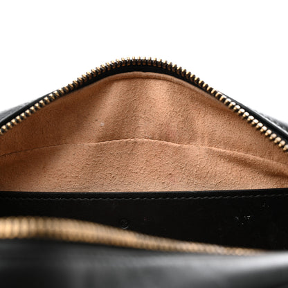Gucci Calfskin Matelasse Small GG Marmont Chain Shoulder Bag Black 11 of 14