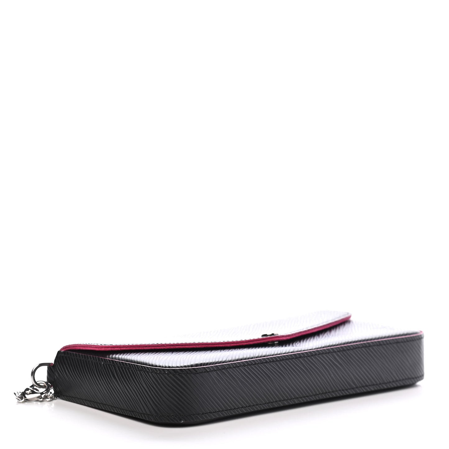 Epi Pochette Felicie Black Hot Pink