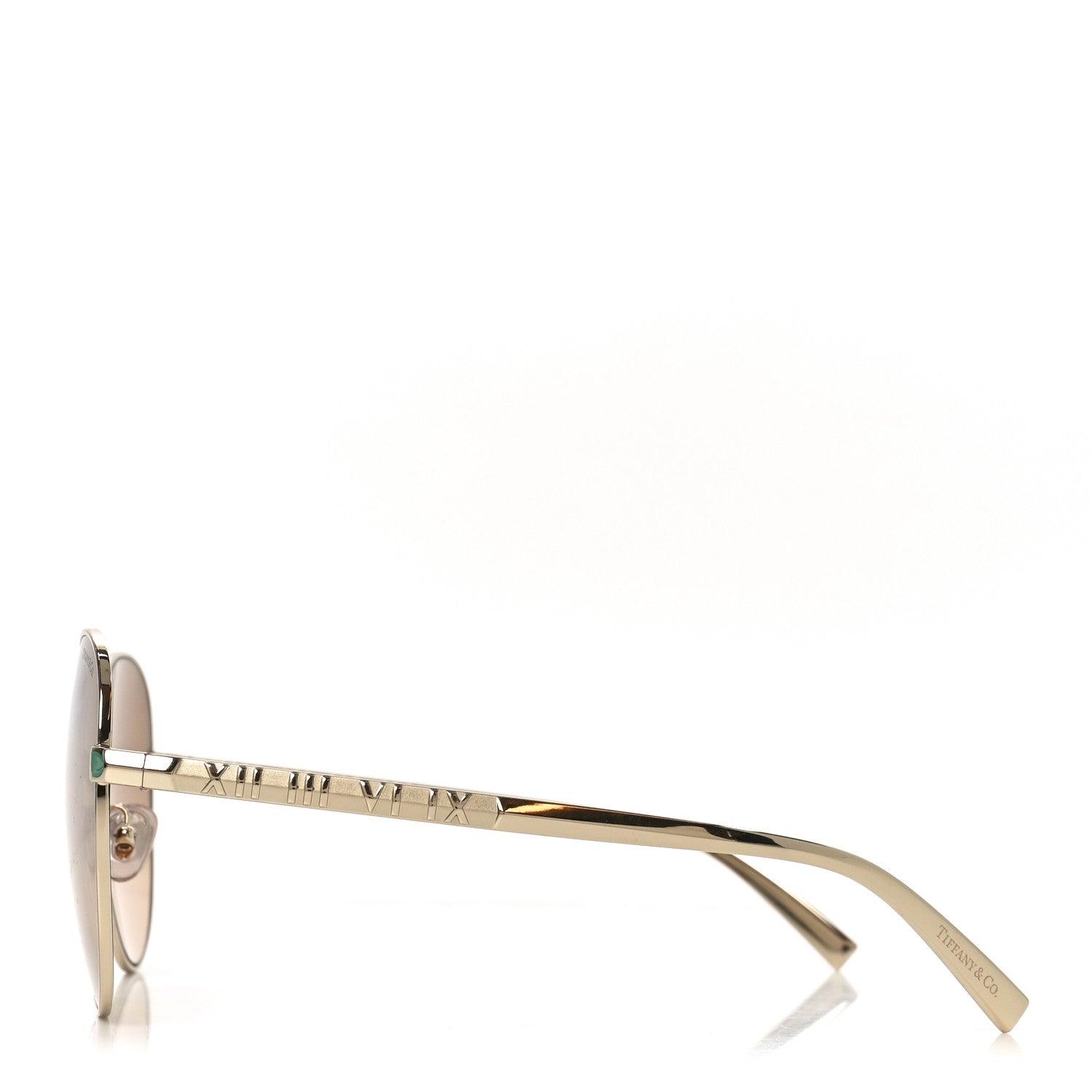 Tiffany Atlas Round Sunglasses TF 3079 Gold 3 of 7