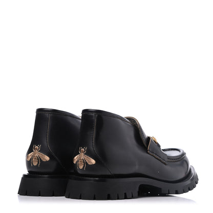 Gucci Cordovan Lux Mens Harald Horsebit Ankle Boots 8.5 Black 4 of 12