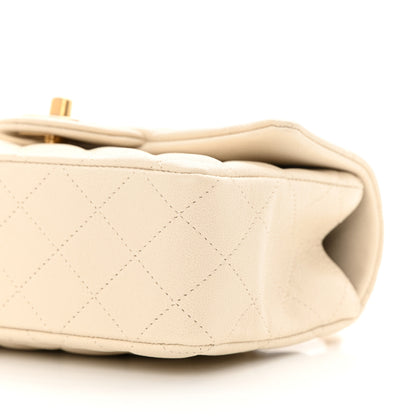 Chanel Caviar Quilted Mini Top Handle Rectangular Flap Beige 10 of 11