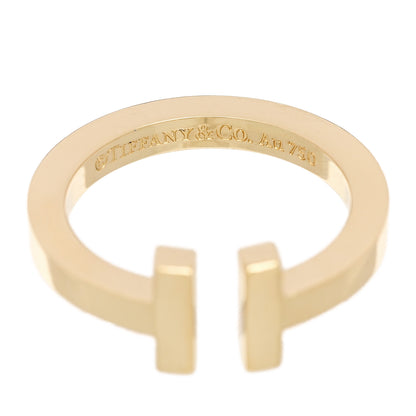 Tiffany 18K Yellow Gold T Square Ring 53 6.5 4 of 5