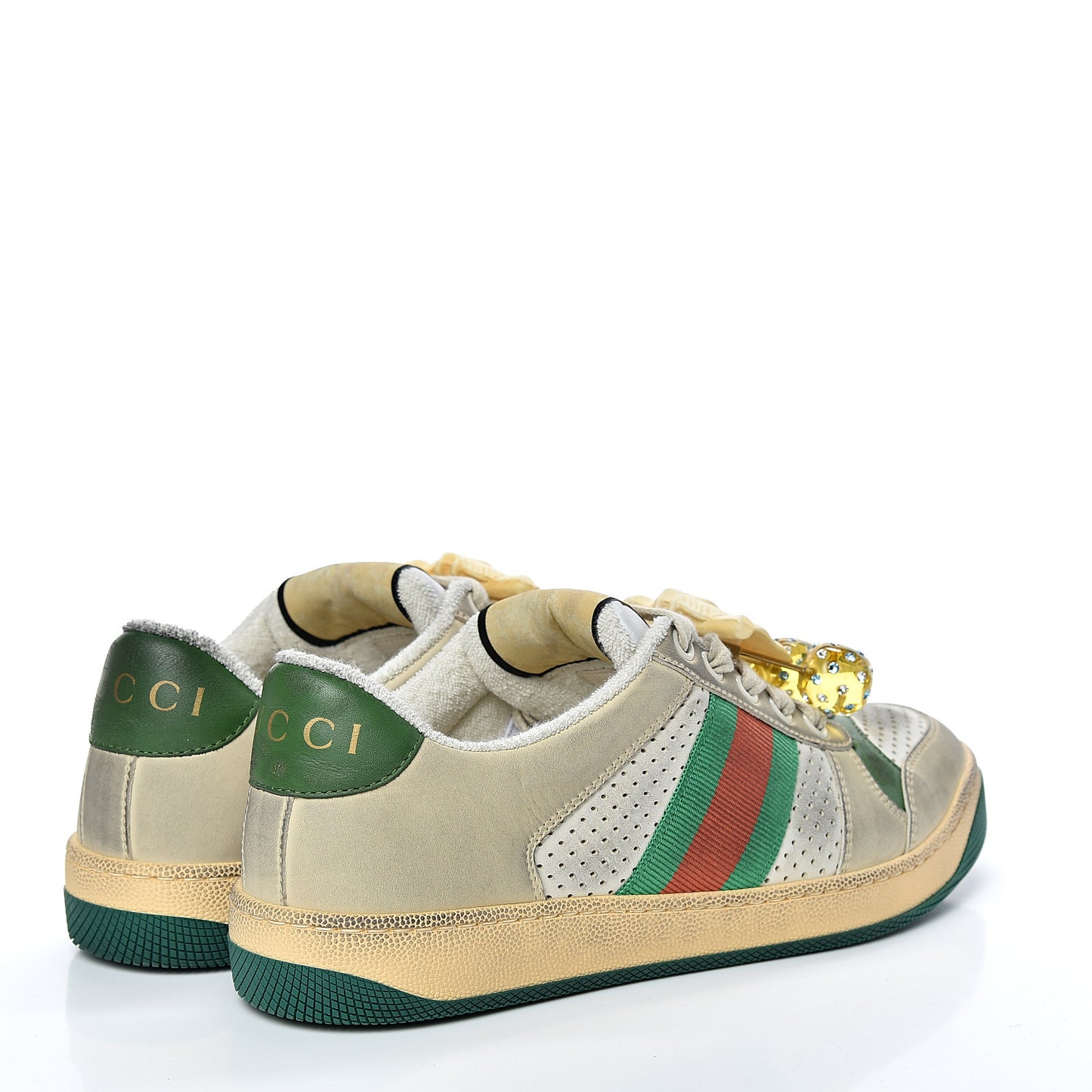 Nubuck Web Cherries Womens Screener Sneakers 36.5 Dusty Milk White Vintage Green