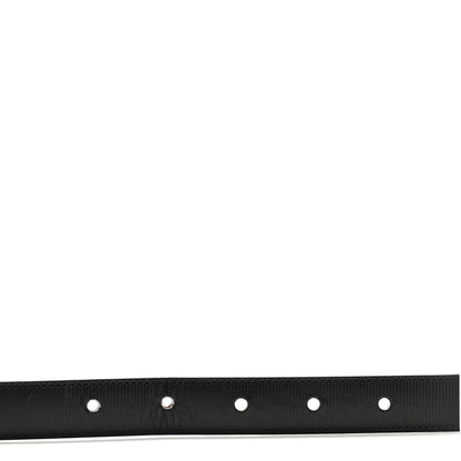 Louis Vuitton Calfskin Embossed LV Initiales 20mm Belt 75 30 Black 3 of 9