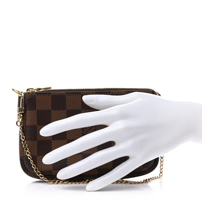 Louis Vuitton Damier Ebene Mini Pochette Accessories 2 of 6