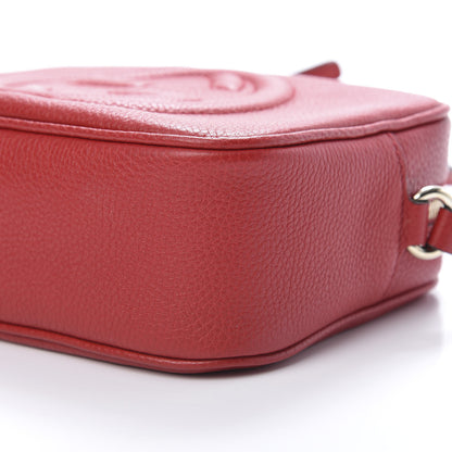 Gucci Pebbled Calfskin Small Soho Disco Bag Tabasco Red 10 of 10