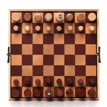 Hermes Sycamore Mahogany Wood Samarcande Chess Game 4 of 9