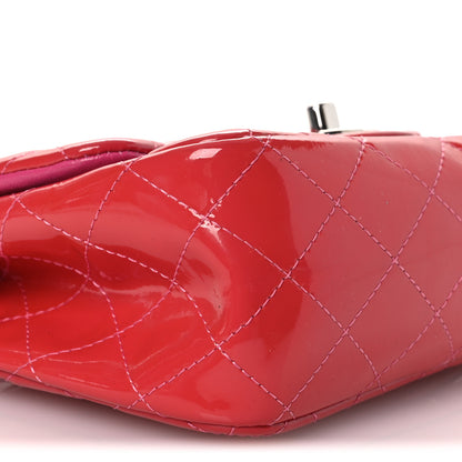 Chanel Patent Quilted Mini Square Flap Pink 9 of 11