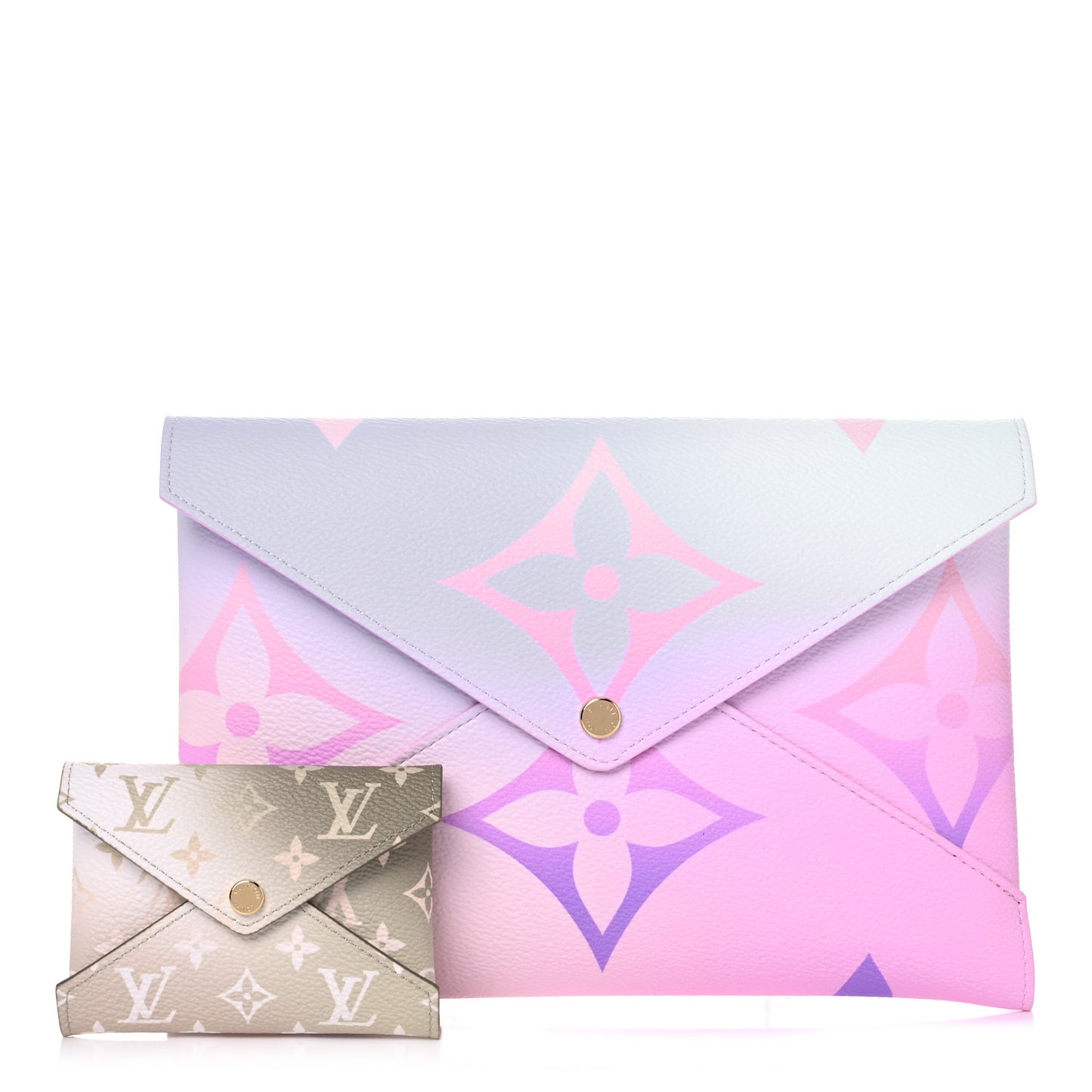 Monogram Giant Spring In The City Kirigami Pochette Set Sunrise Pastel Sunset Kaki