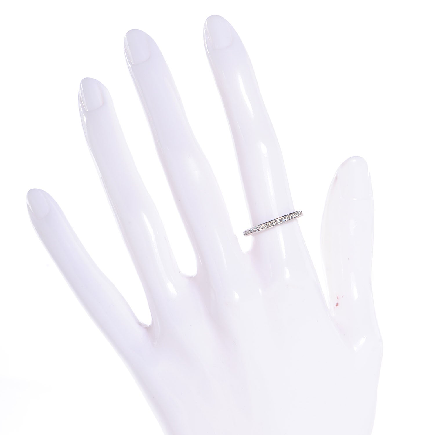 Tiffany Platinum Diamond 2mm Wedding Band 6 2 of 5