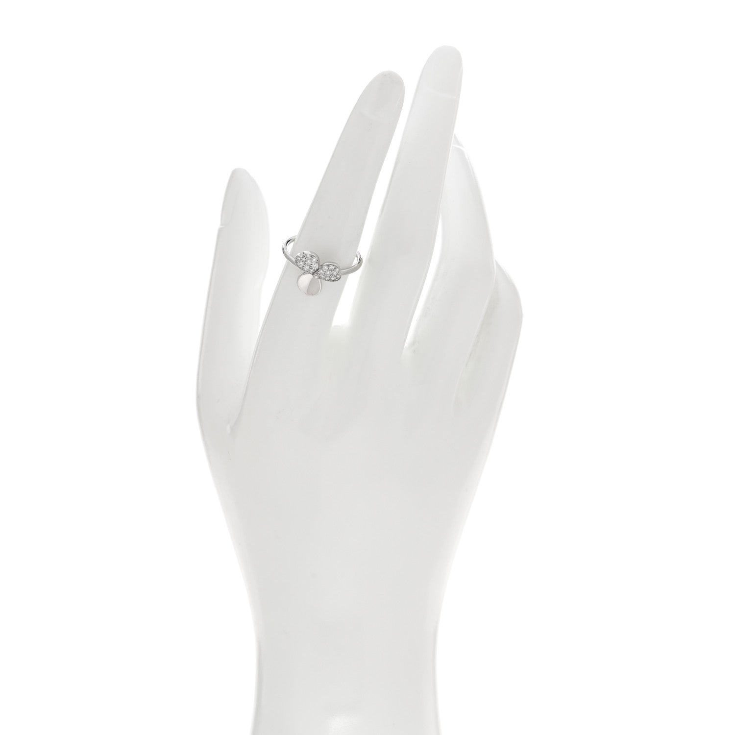 Tiffany Platinum Diamond Paper Flowers Ring 54 7 2 of 5