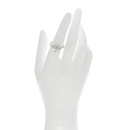 Tiffany Platinum Diamond Paper Flowers Ring 54 7 2 of 5