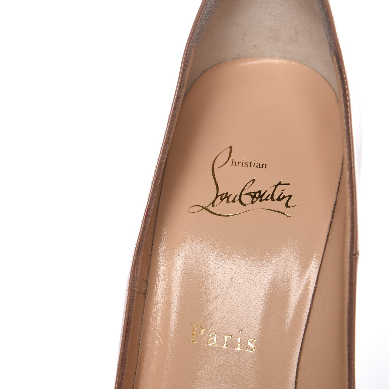 Christian Louboutin Patent So Kate 120 Pumps 38 Nude 11 of 12