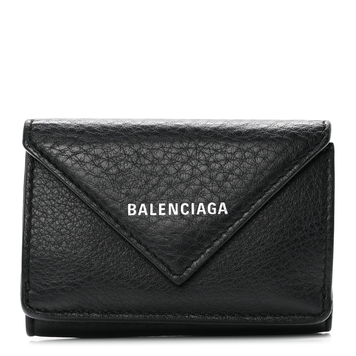 Balenciaga Calfskin Mini Papier Wallet Black 1 of 6