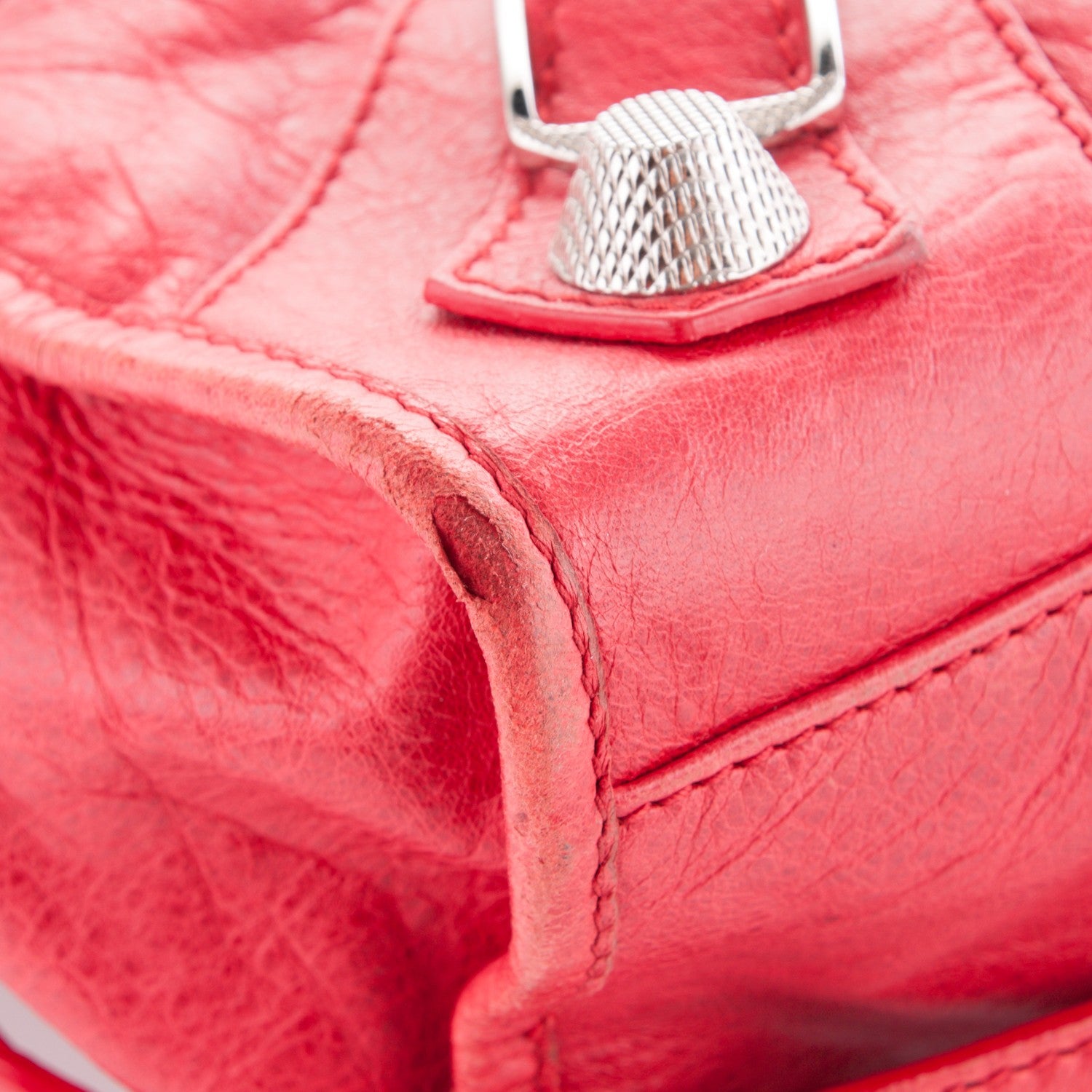 Balenciaga Agneau Giant 21 Silver Hardware City Rouge Coquelicot 8 of 10