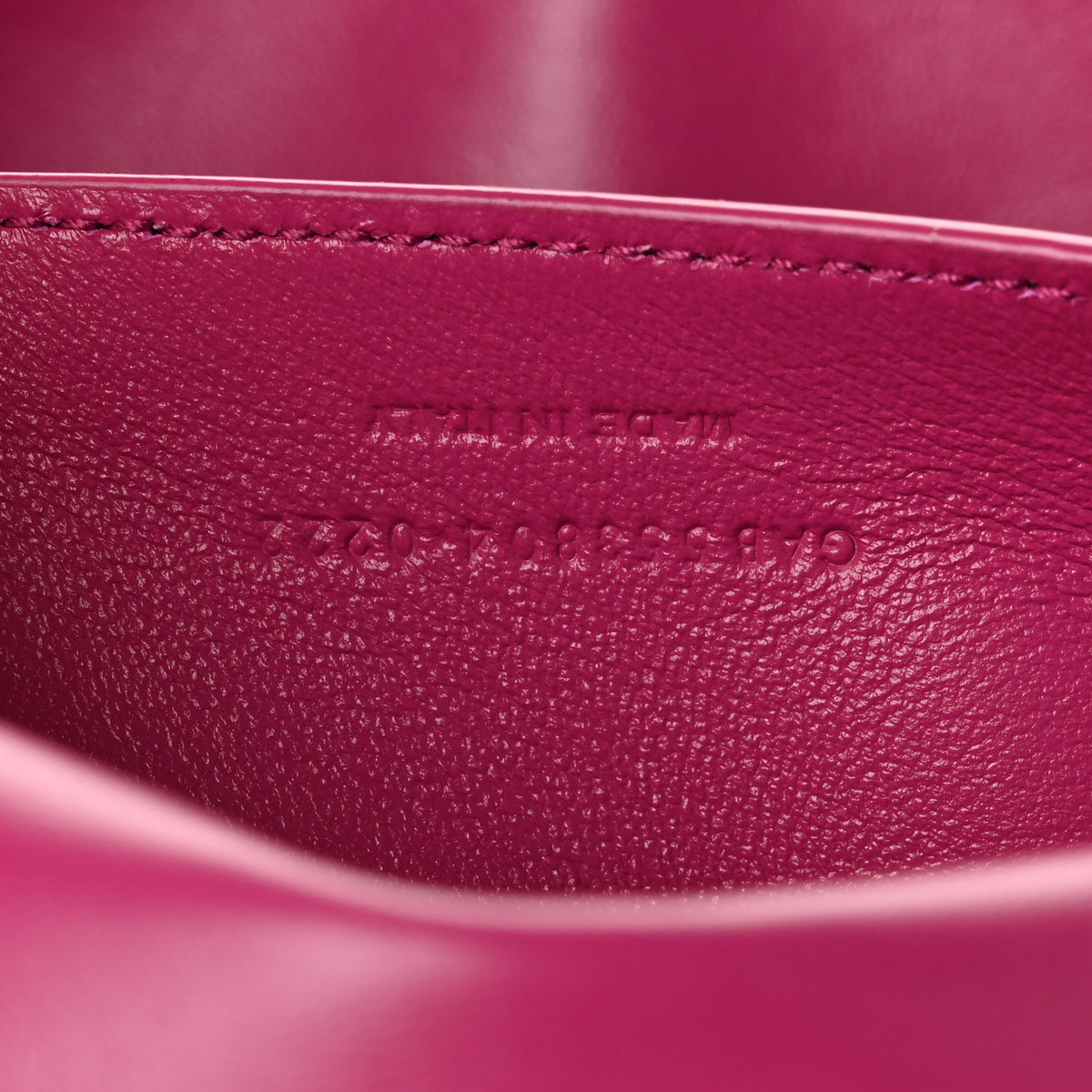 Saint Laurent Smooth Calfskin Suede Medium Reversible Monogram Kate Satchel Rose Rubis 11 of 18