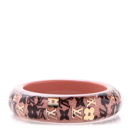 Louis Vuitton Resin Swarovski Medium Inclusion Bracelet GM Rose Poudre 1 of 4