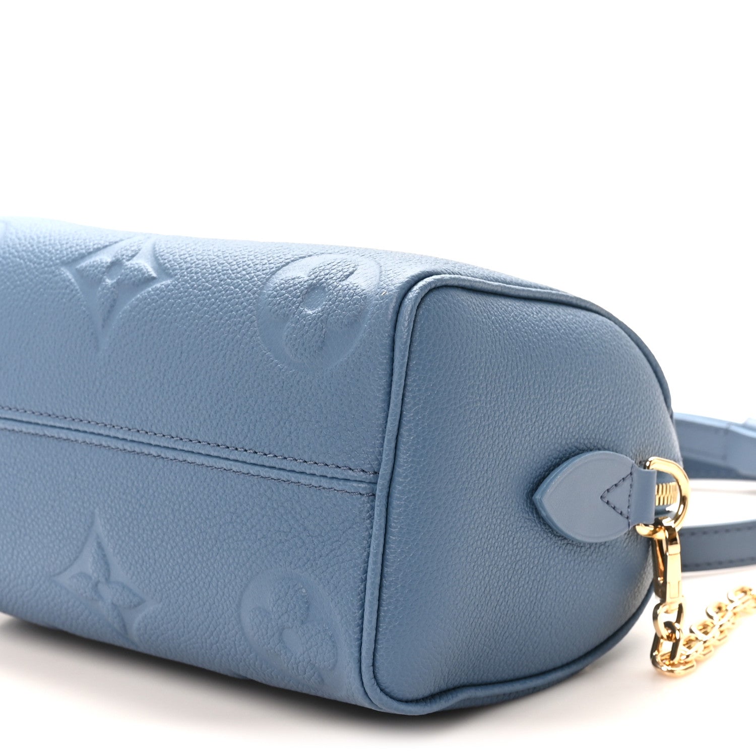 Louis Vuitton Metallic Empreinte Monogram Giant Speedy Bandouliere 20 Navy Nacre 9 of 10
