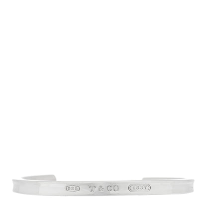 Tiffany Sterling Silver Narrow 1837 Cuff Bracelet 1 of 3