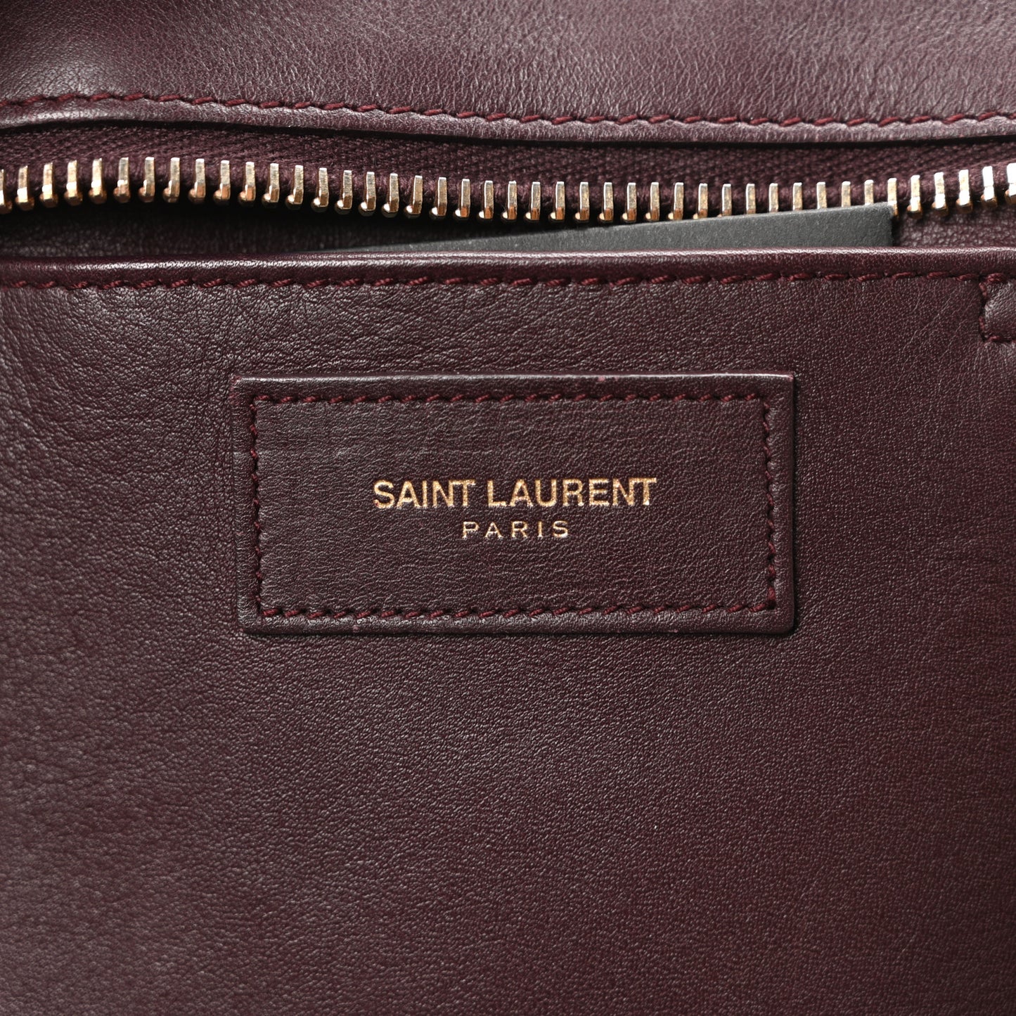 Calfskin Small Classic Y Cabas Bordeaux