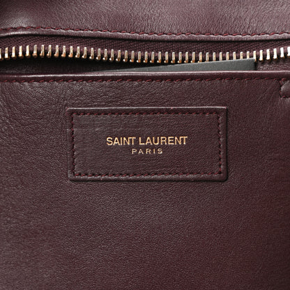 Saint Laurent Calfskin Small Classic Y Cabas Bordeaux 6 of 9