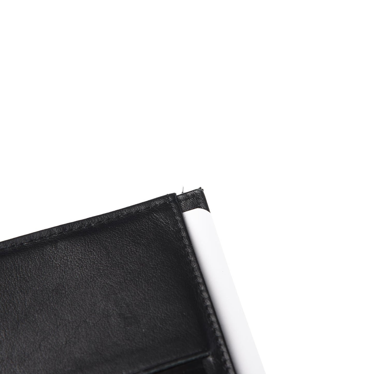 Patent Quilted Brilliant Compact Wallet Black