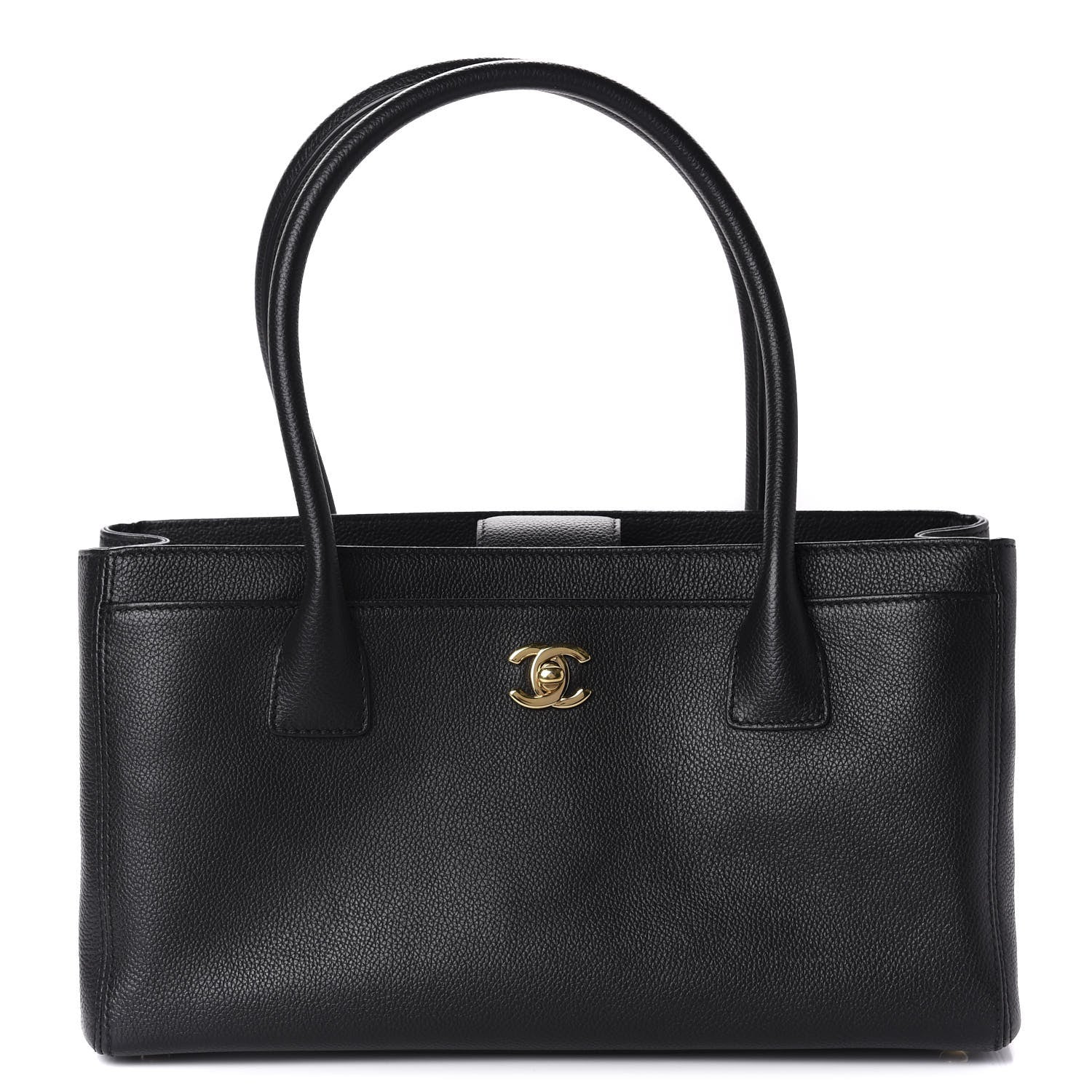 Chanel Calfskin Small Cerf Executive Shopper Tote Black 1 of 12
