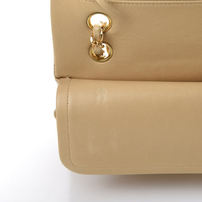 Chanel Lambskin Quilted Medium Double Flap Beige 9 of 16