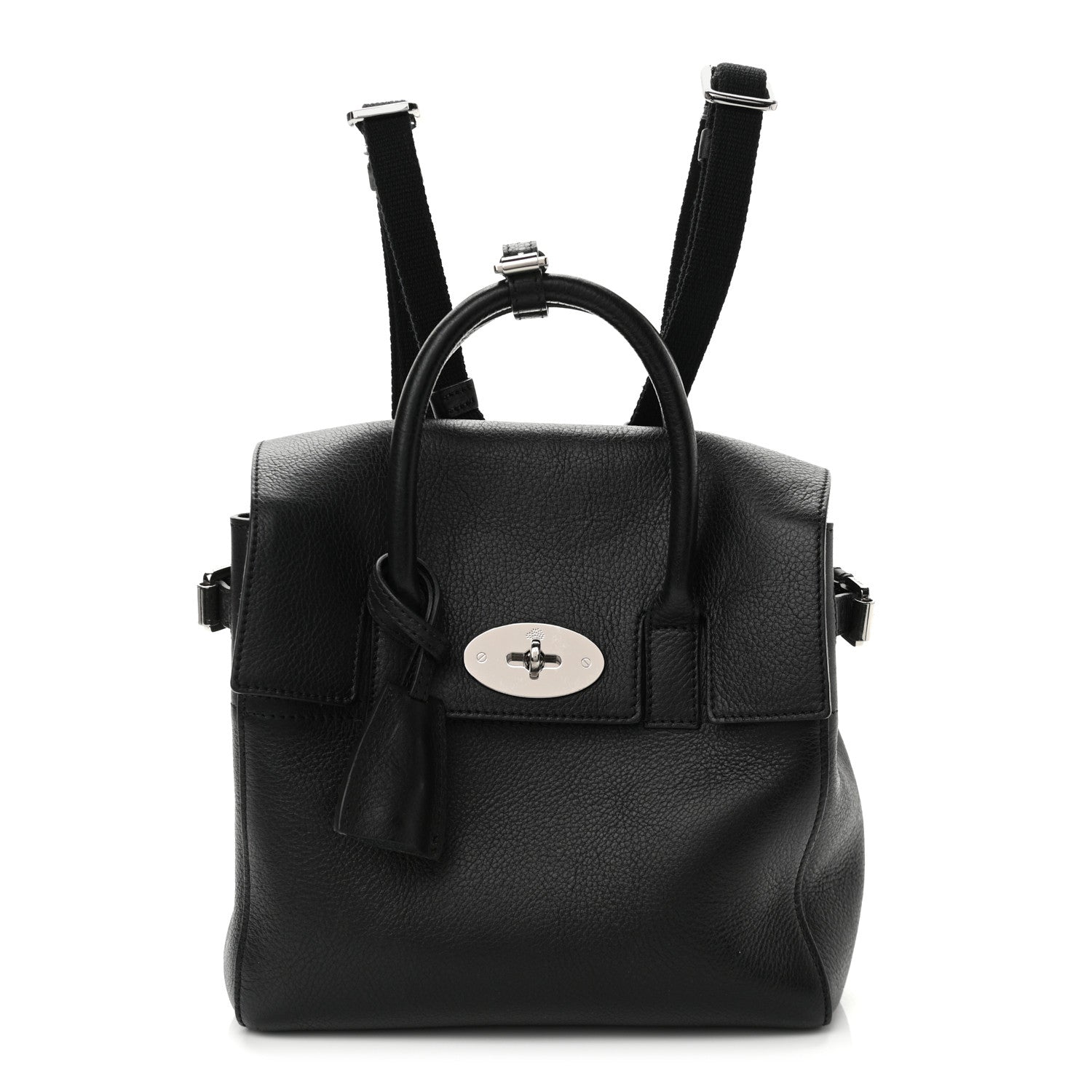 Mulberry Natural Leather Mini Cara Delevingne Convertible Satchel Black 1 of 11