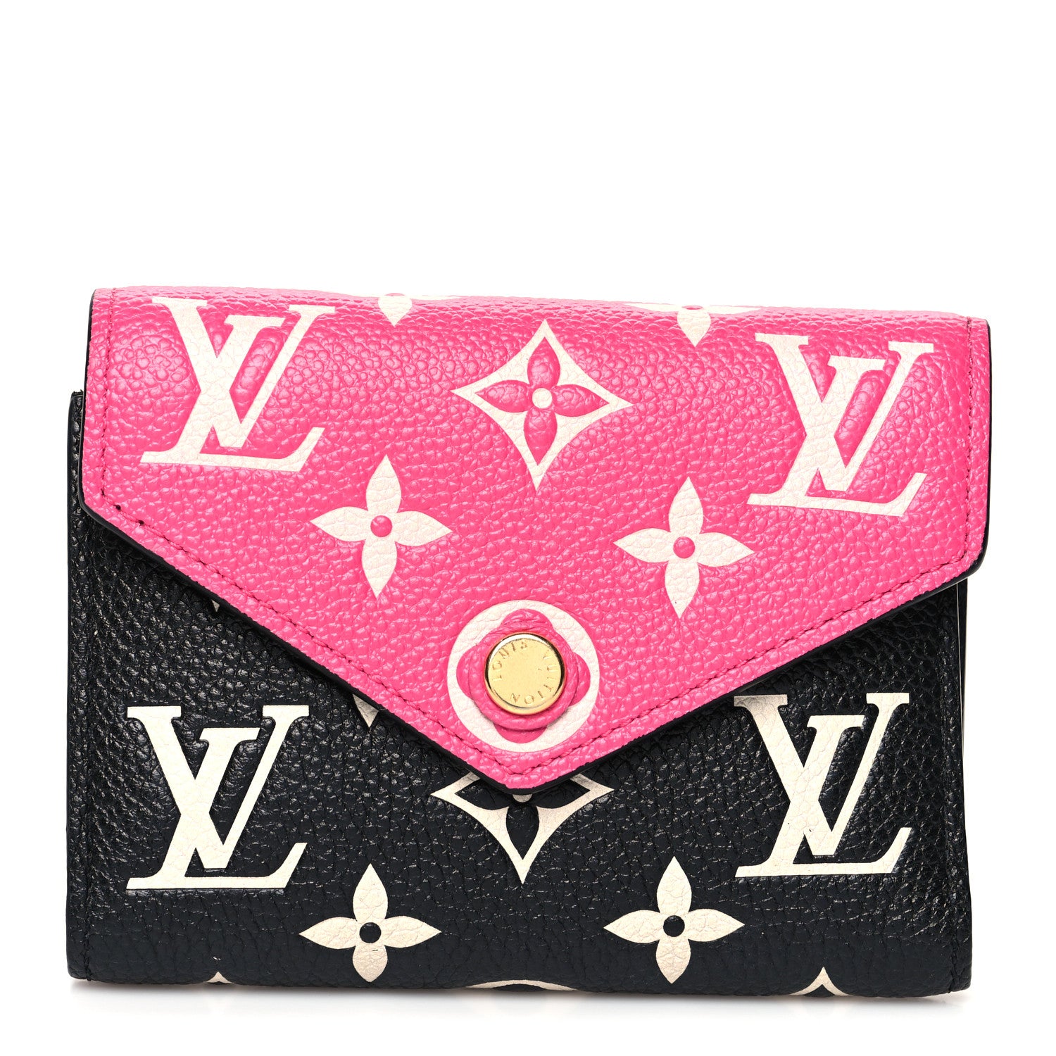 Louis Vuitton Empreinte Monogram Spring In The City Victorine Wallet Black White Pink 1 of 9
