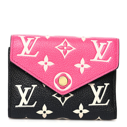 Louis Vuitton Empreinte Monogram Spring In The City Victorine Wallet Black White Pink 1 of 9