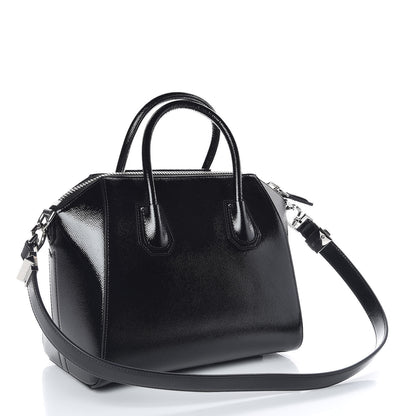 Givenchy Textured Patent Calfskin Small Antigona Black 3 of 11