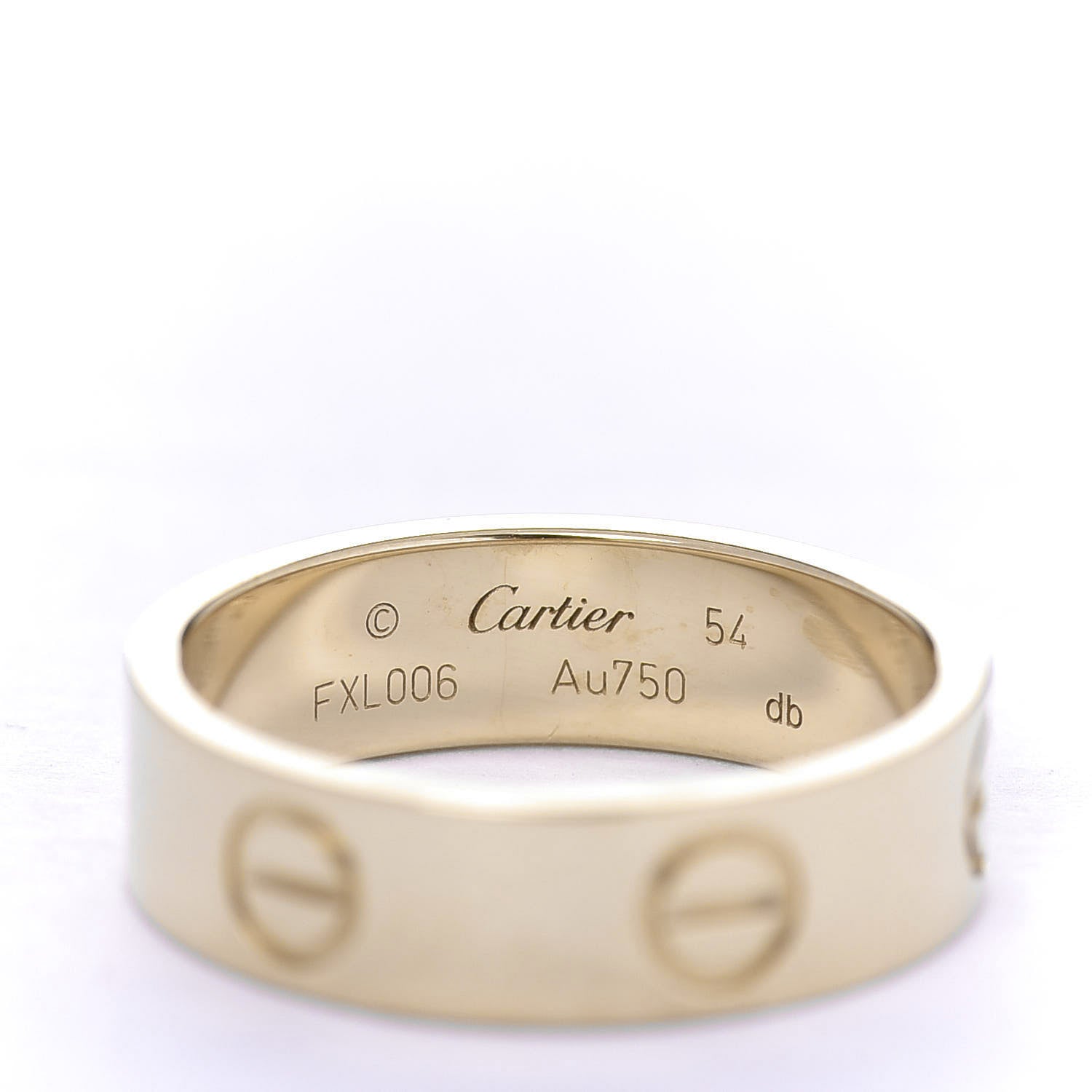 Cartier 18K Yellow Gold 5.5mm LOVE Ring 54 6.75 4 of 6