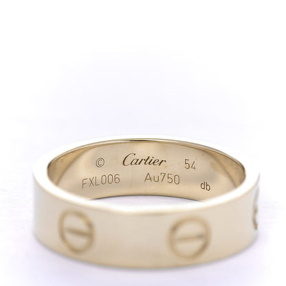 Cartier 18K Yellow Gold 5.5mm LOVE Ring 54 6.75 4 of 6