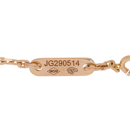 Van Cleef & Arpels 18K Rose Gold Carnelian Sweet Alhambra Heart Bracelet 5 of 7