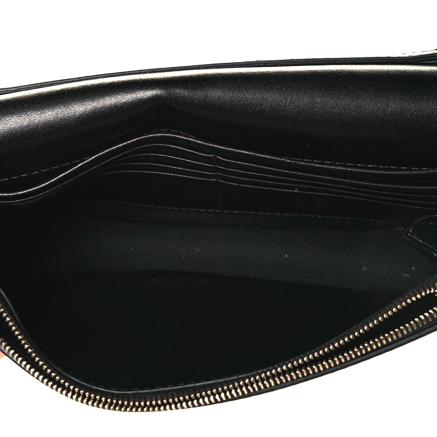 Fendi Vitello Liberty Lucido F is Fendi Medium Envelope Wallet on Chain Black 6 of 7