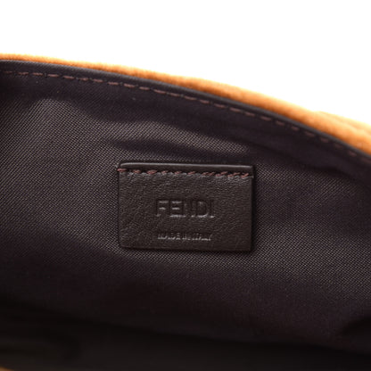 Fendi Velvet FF Embossed Hip Belt Baguette Bag Caramel 6 of 11