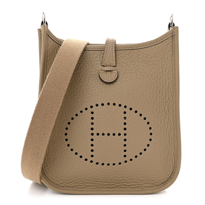 Hermes Taurillon Clemence Amazone Evelyne TPM Beige Marfa 1 of 12