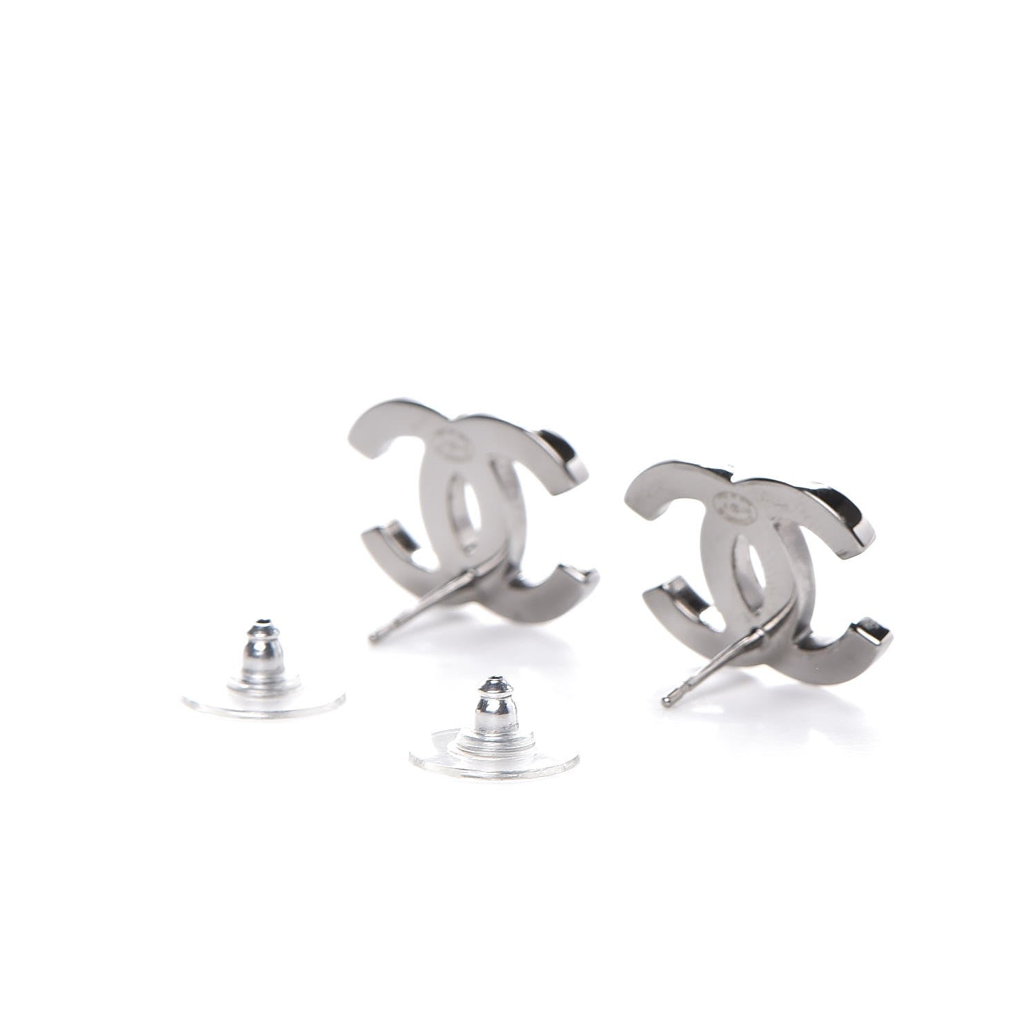 Chanel Iridescent Crystal CC Earrings Multicolor 2 of 4