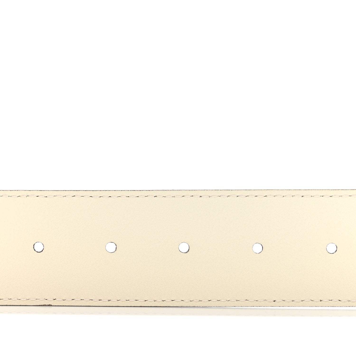 Gucci Calfskin Double G 40mm Belt 80 32 Mystic White 4 of 5