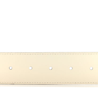 Gucci Calfskin Double G 40mm Belt 80 32 Mystic White 4 of 5