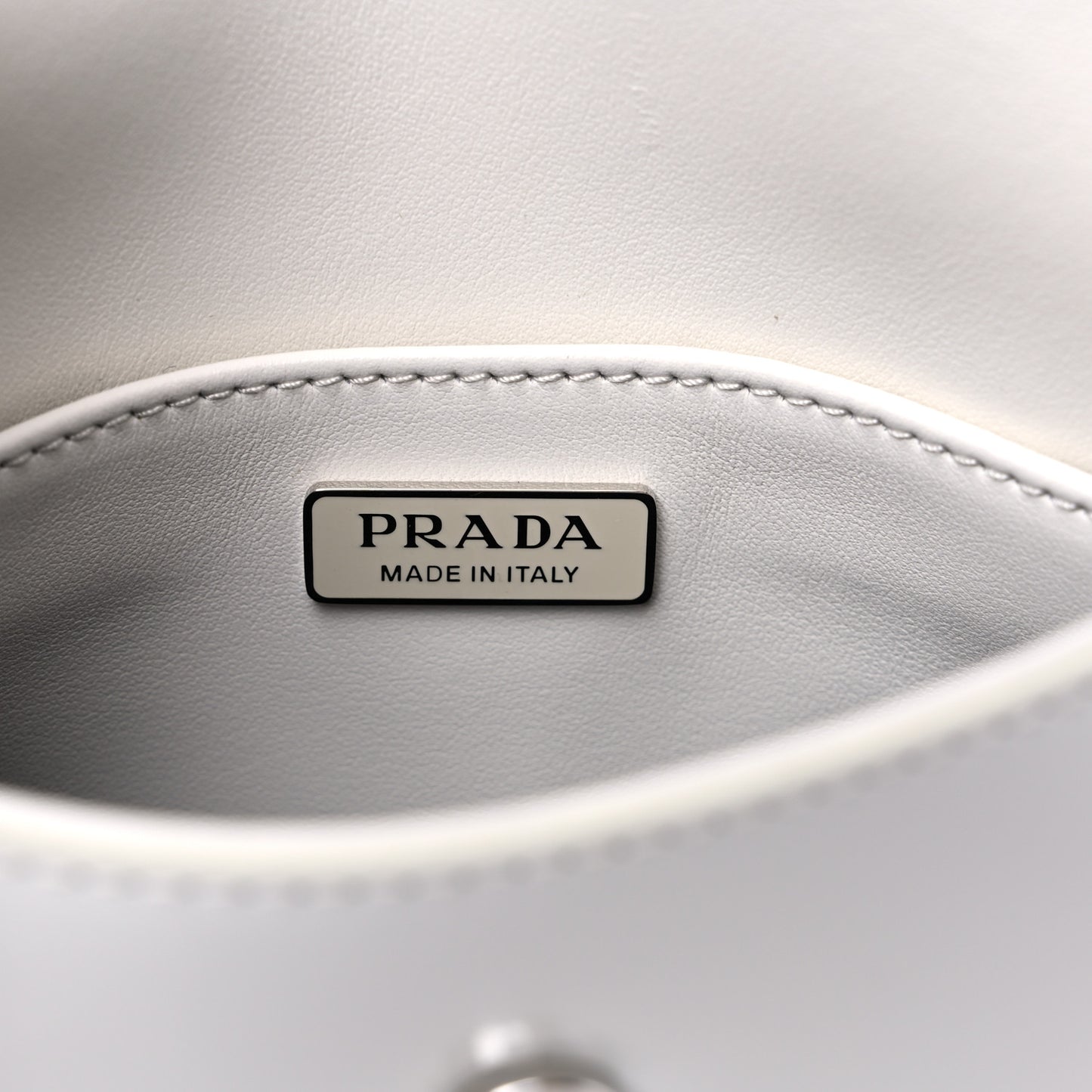 Spazzolato Cleo Flap Shoulder Bag White